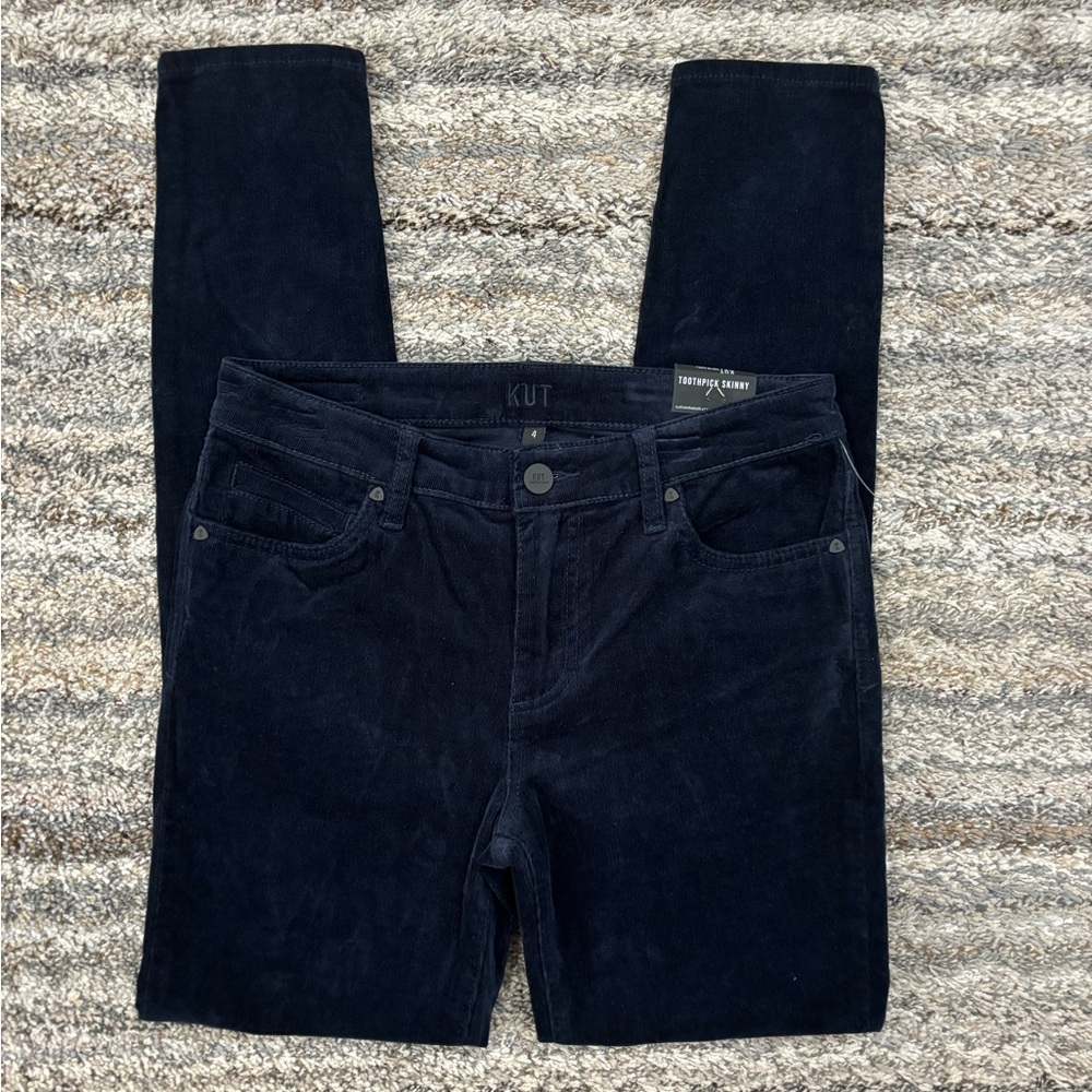 KUT From The Kloth Corduroy Toothpick Skinny Jeans Sz 4 NWT | KUT Skinny Jeans-